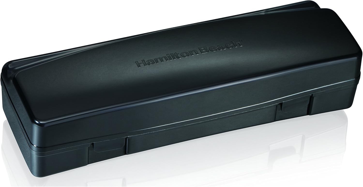 Hamilton Beach Electric Knife for Carving Meats, Poultry, Bread, Crafting Foam and More, Storage Case and Serving Fork Included, Black: Kitchen & Dining