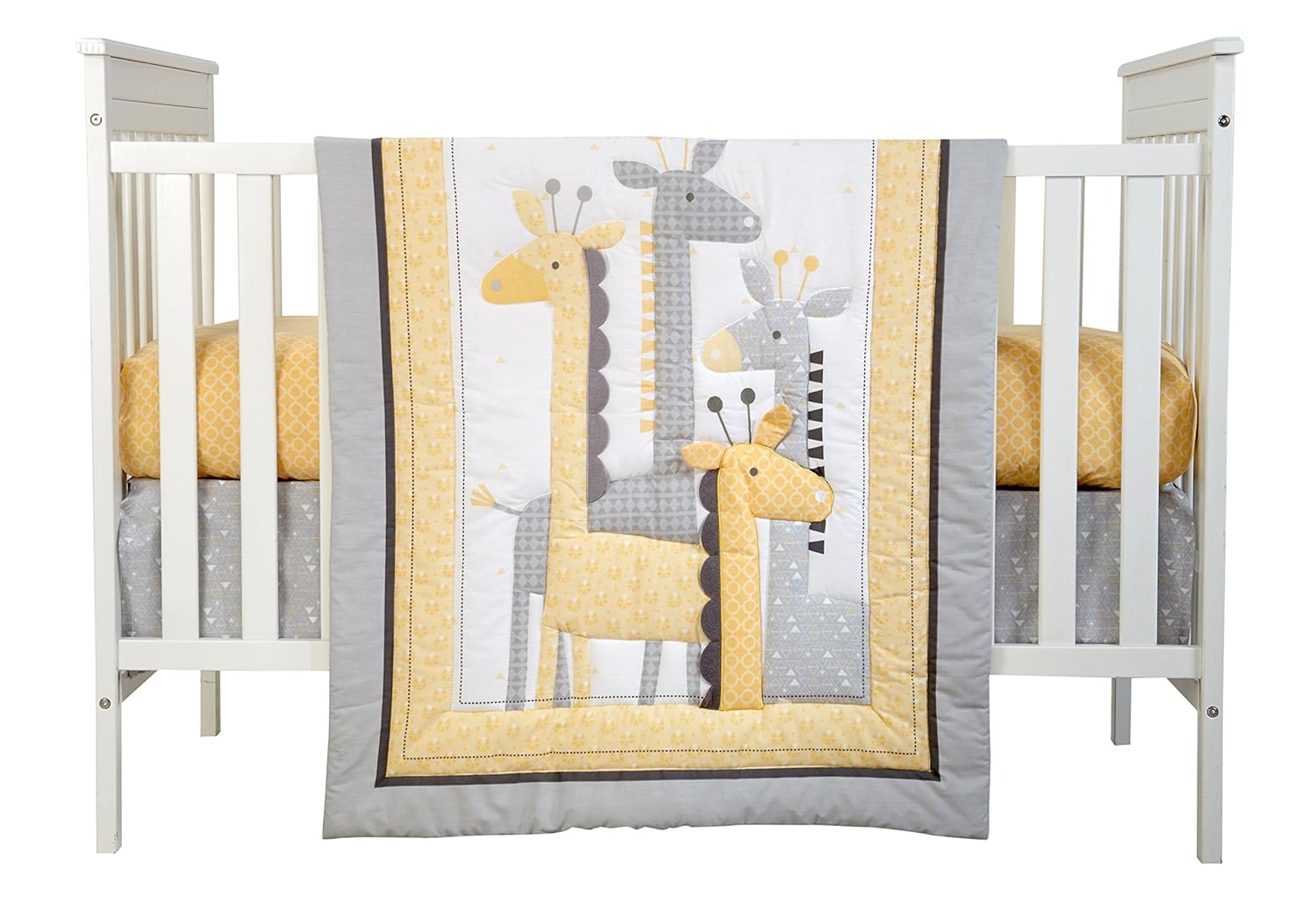 NoJo Giraffe Time Bedding Crib Set 4 Piece Infant Nursery Baby Yellow New 691198347390 eBay