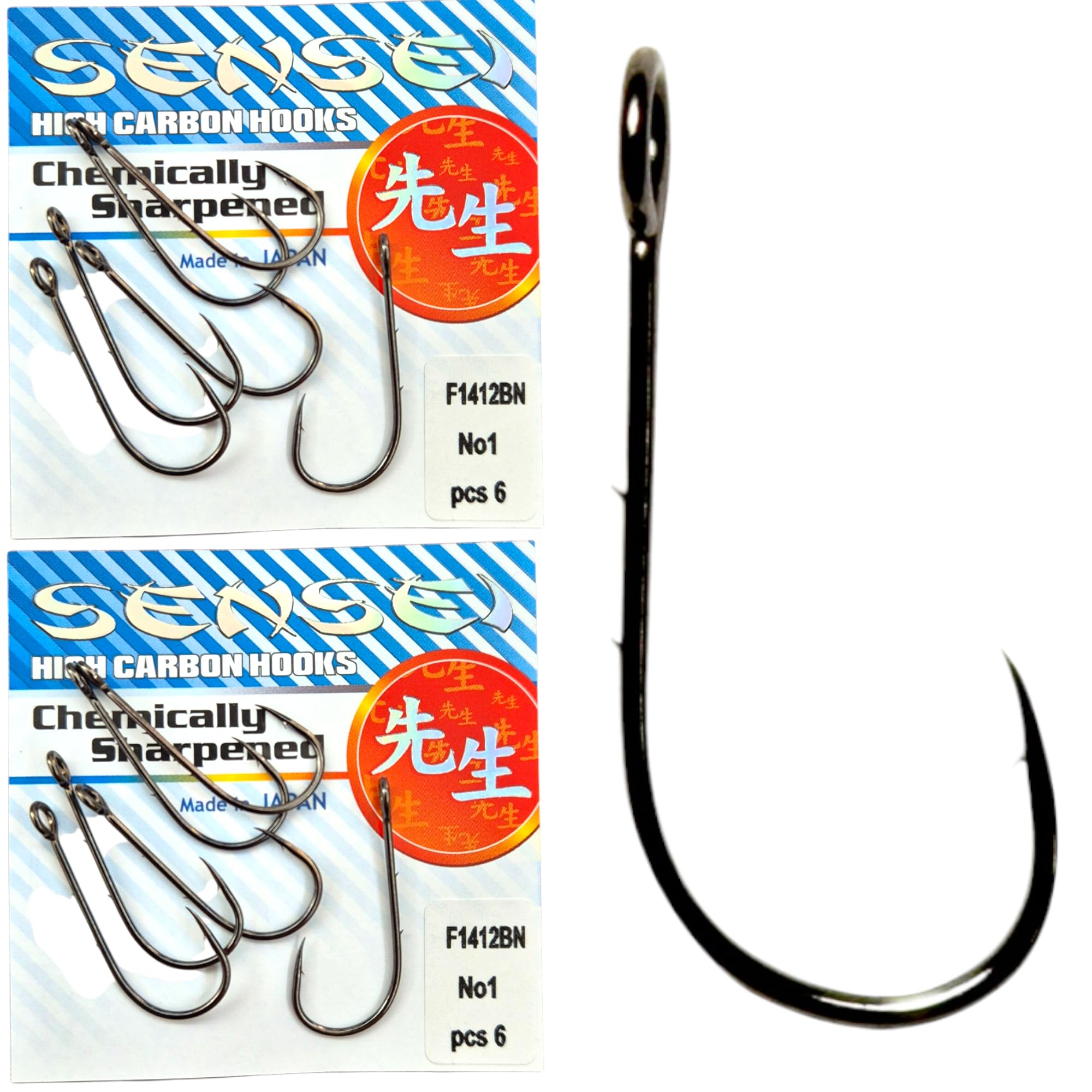 PRO FILSTAR 12 Piece Fishing Hook Set N1 - Double Barb with Ring - Method Feeder - Carp Fishing Hooks - Carp Fishing Accessories - Pop Up Boilies Carp Hooks - Carp Fishing Hooks - Carp Rigs