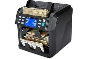 ZZap NC70 Mixed Denomination Bill Counter/2 Pocket Sorter/Counterfeit Detector - Money Cash Value Currency Machine