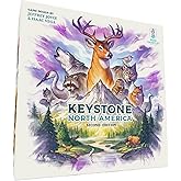 Rose Gauntlet Entertainment: Keystone North America - 2nd Edition - Educational Strategy Board Game, Animals & Ecosystems, Ages 10+, 1-2 Players