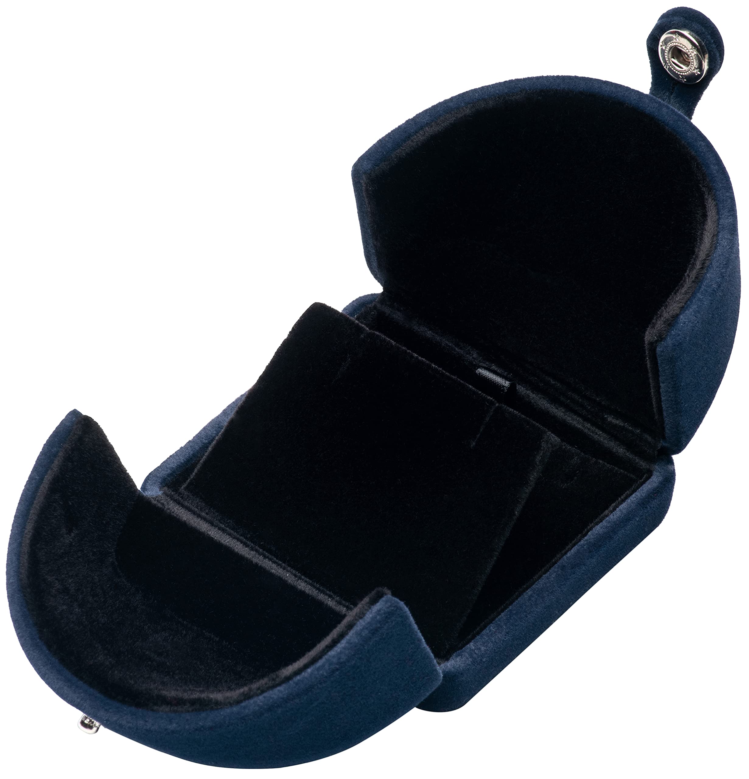 POKOFO Velvet Pendant Necklace Gift Box Storage Case (Blue)