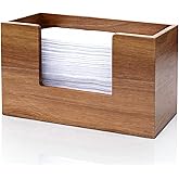Acacia Wood Paper Towel Dispenser, Wooden Napkin Holder, Paper Towel Holder for Bathroom, Kithchen, and Office, Multifold C-Fold, Z-Fold, Trifold Paper Hand Towel Dispenser