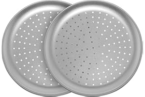 GRILL SENSATIONS G & S Metal Products Company 12-inch Pizza Pans, Set of 2