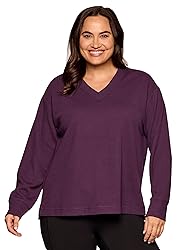 RBX Plus Size Lightweight V-Neck Sweatshirt for