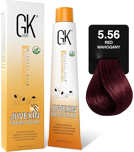 Amazon.com : GK HAIR Global Keratin Mahogany 5.56 Red Hair Color