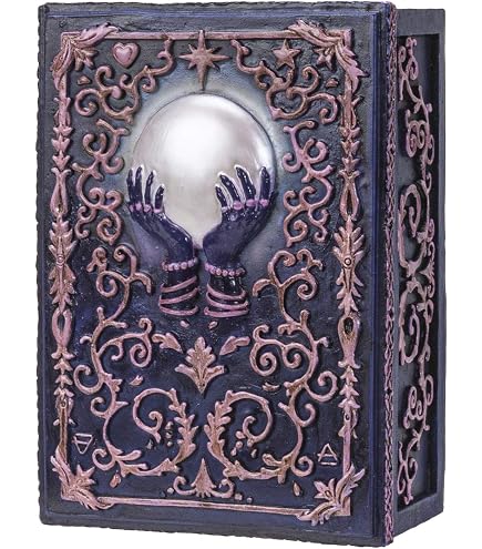 Alchemy Sacred Cat Trinket Box - Ailouros Gothic Wicca Witchcraft Altar Box For Treasures & Protection