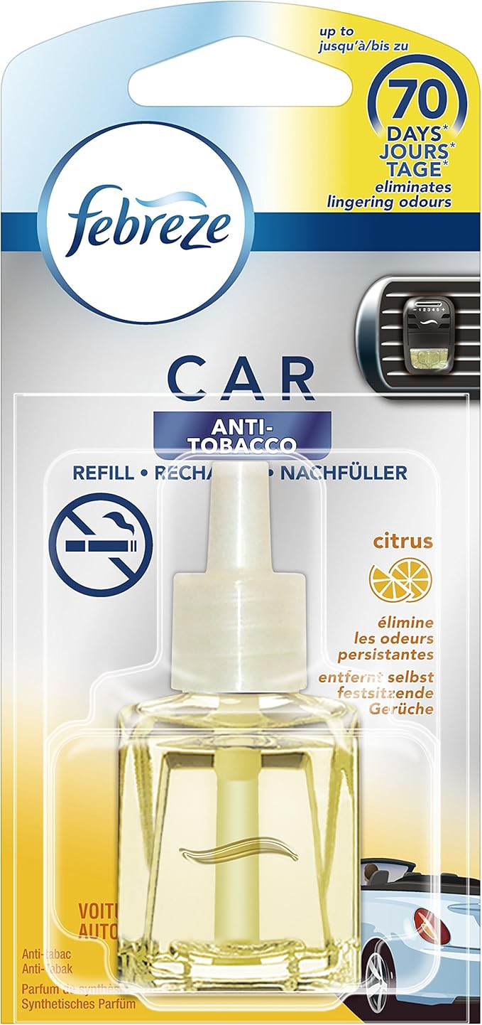 Febreze Car Air Freshener Refill Anti Tobacco 7 ml Pack of 6 Amazon