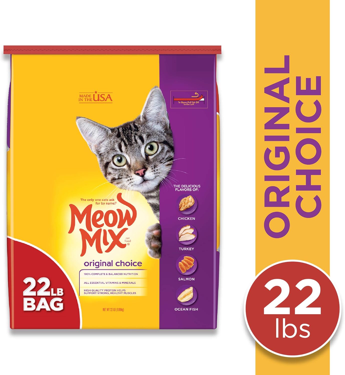 Meow Mix Original Choice Dry Cat Food, 22 Pounds : Pet Supplies