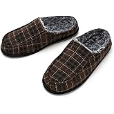 cosyone1997 Men's Slippers with Memory Foam, House Shoes for Men Indoor Outdoor, Non-Slip House Slippers Moccasin Style, Size 8-15