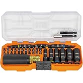 Klein Tools 32502HD KNECT Impact-Rated Screwdriver and Socket Set with MODbox Case, 41-Piece, 26 Bits, 6 Deep Well Sockets, Accessories, and Handle