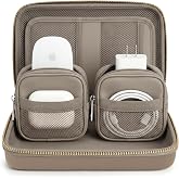 Mid-Size Tech Organizer with Removable Pouches &ndash; Hard Shell Travel Case for Cables, Chargers &amp; Accessories | Electronics Organizer for Travel