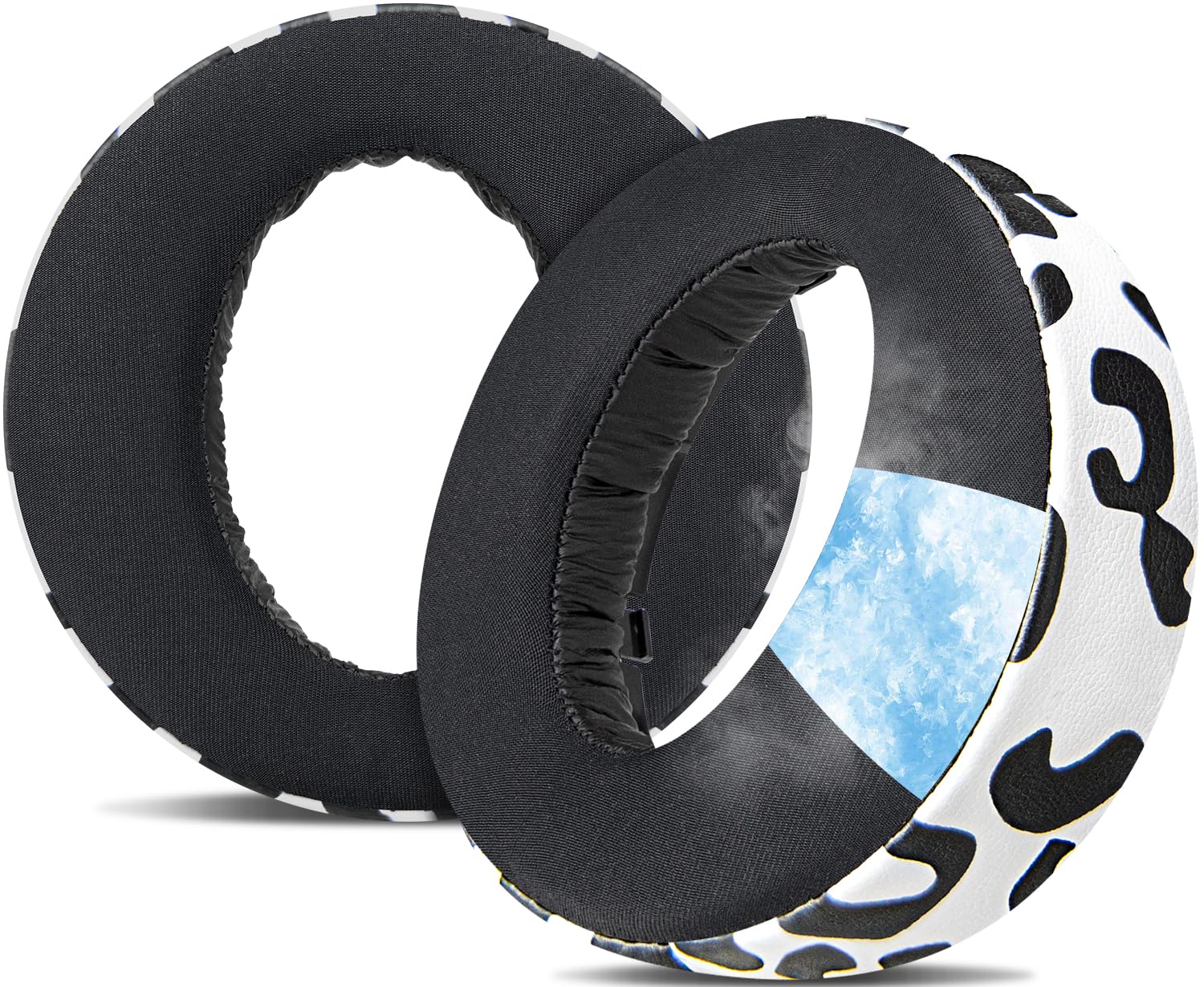 SOULWIT Cooling Gel Earpads Replacement for Sony Playstation 5 Pulse PS5 3D Wireless Headset, Ear Pads Cushions with Noise Isolation Foam - Snow Leopard