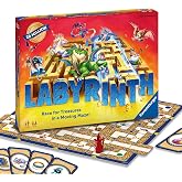 Ravensburger Labyrinth Board Game - A Strategic Maze Challenge for Family Nights - Find Treasures &amp; Block Opponents - MESH Accredited - Great Birthday Gift - 2-4 Players - Kids Ages 7-10 and Older