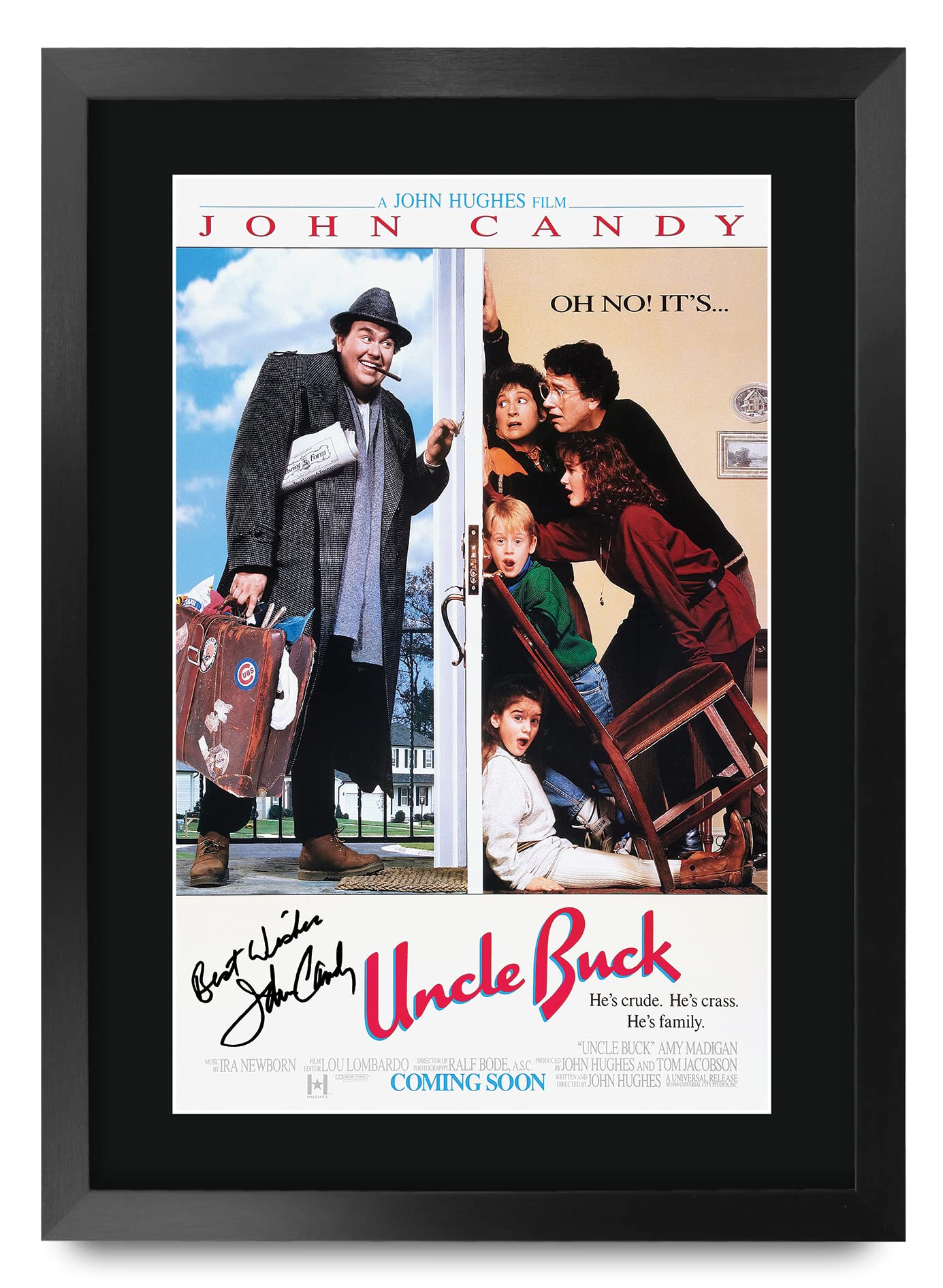 HWC Trading FR A3 Uncle Buck John Candy Gifts Printed Poster Signed Autograph Picture for Movie Memorabilia Fans
