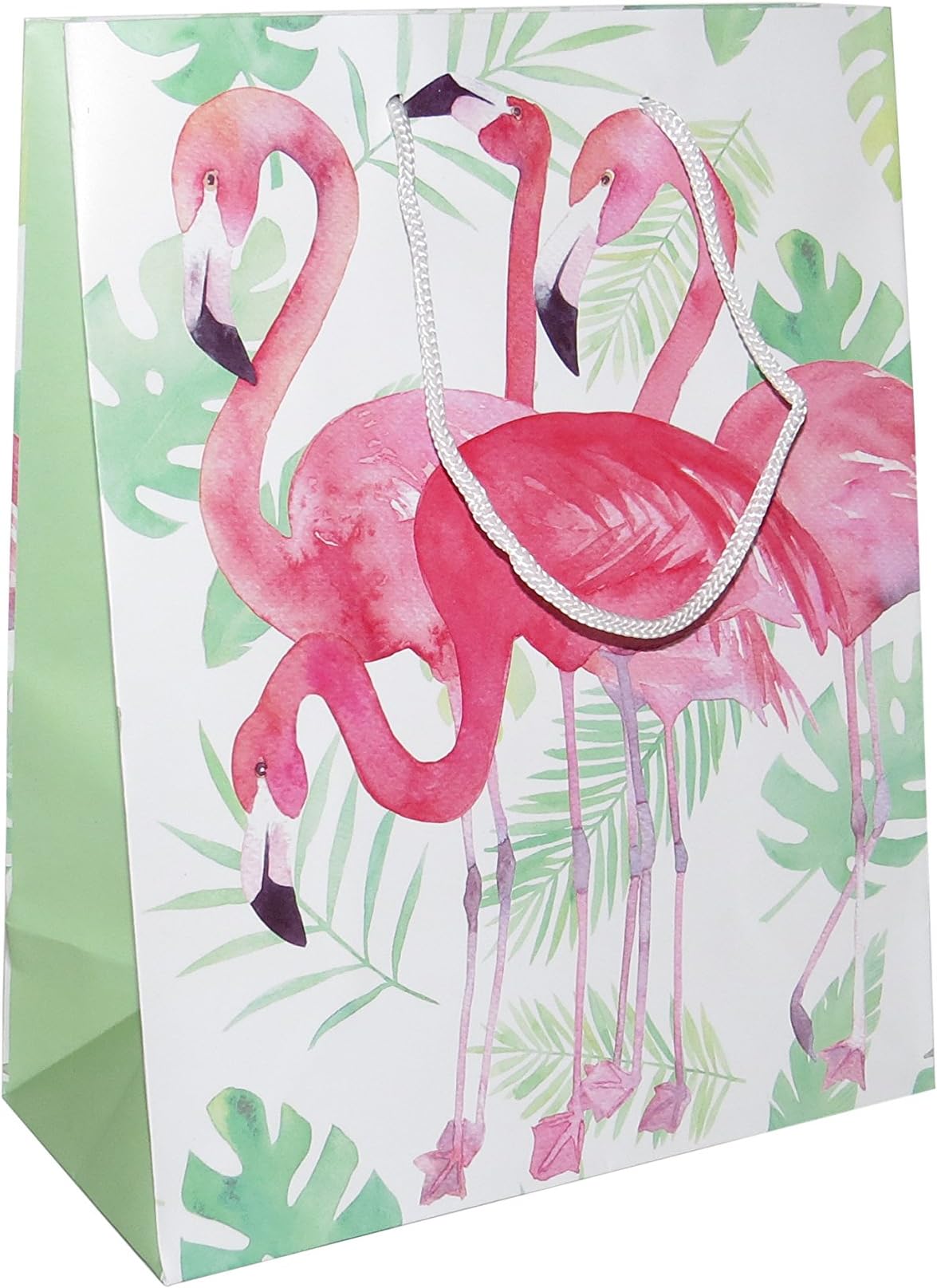 Manchester Royalty x12 PINK FLAMINGO PRINT PAPER GIFT BAGS - BIRTHDAY ANIMAL