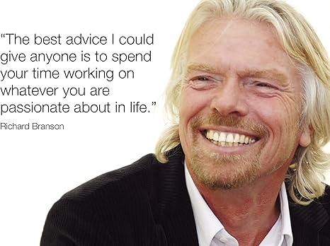 Amazon De Richard Branson 6 Motivational Poster Inspirierendes Zitat Motivation A3