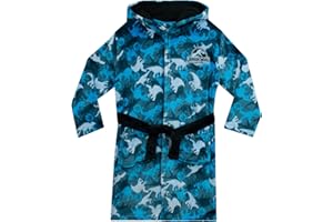 Jurassic World Robe | Dinosaur Bathrobe For Boys | Kids Dino Bathrobe