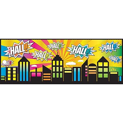 Ashley Productions Superhero Double-Sided Large Hall Pass