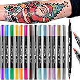 ThEast 15 Colors Face Paint, Face Body Painting Kit for Adults, Washable Tattoo Markers for Skin, Halloween Makeup Birthday P