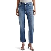 AG Womens Brinley Mid Rise Straight Crop