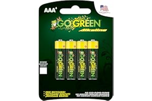 PerfPower Go Green Super Alkaline, AAA Batteries, 4 Count