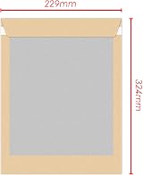 iSOUL 10Pcs A4 Envelopes Do Not Bend 324x229mm Manilla HB Backed view 2