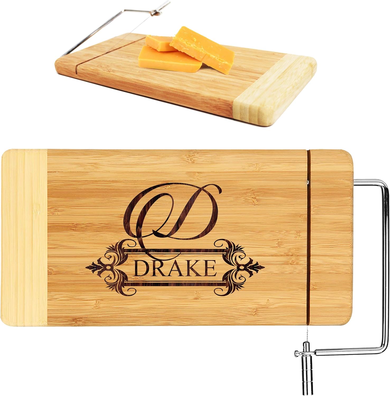 Personalised Cheese Board with cutting wire Cutting Boards airdutemps