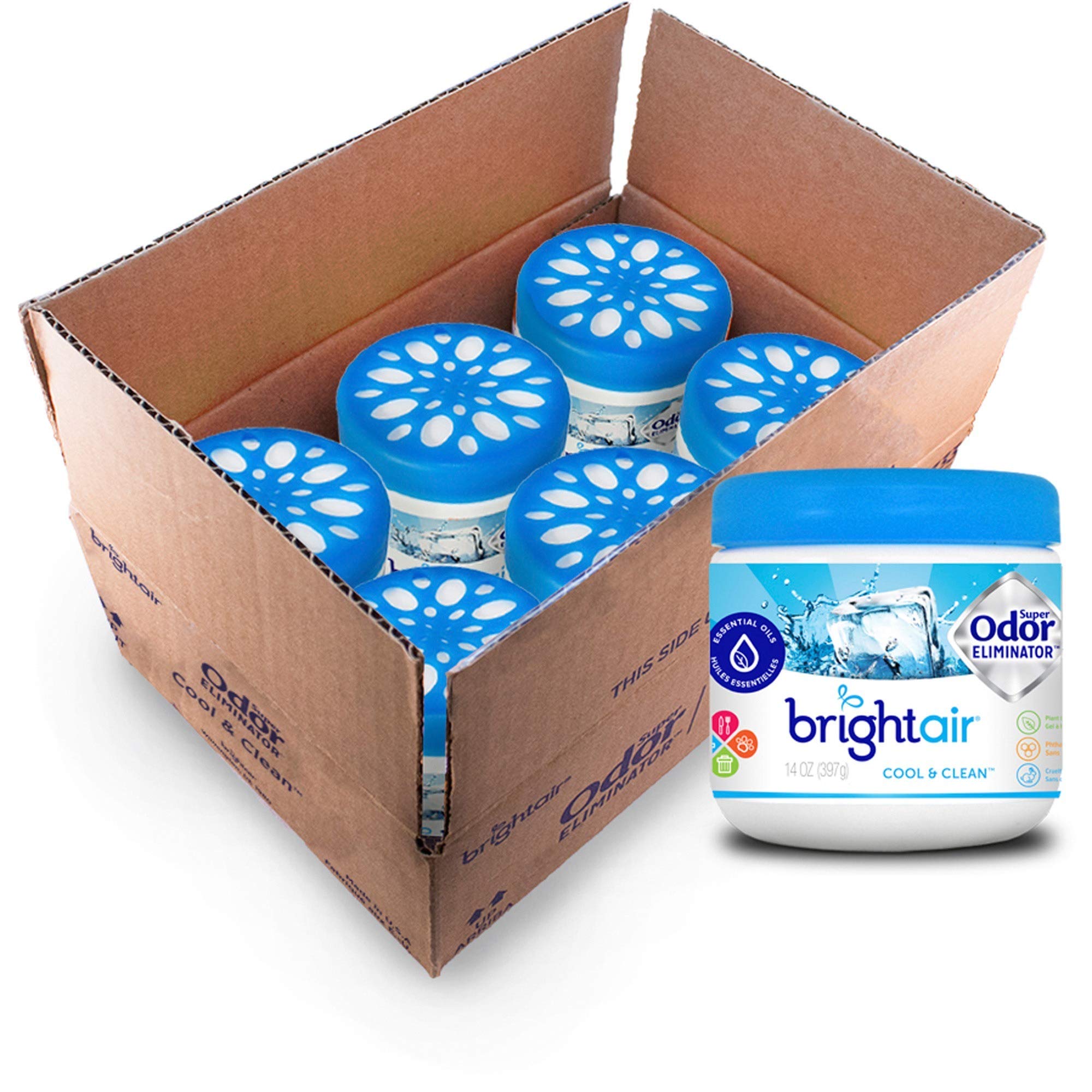 Bright Air Solid Air Freshener and Odor Eliminator, Cool and Clean