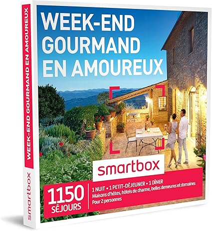 Smartbox Coffret Cadeau Homme Femme Couple Week End Gourmand