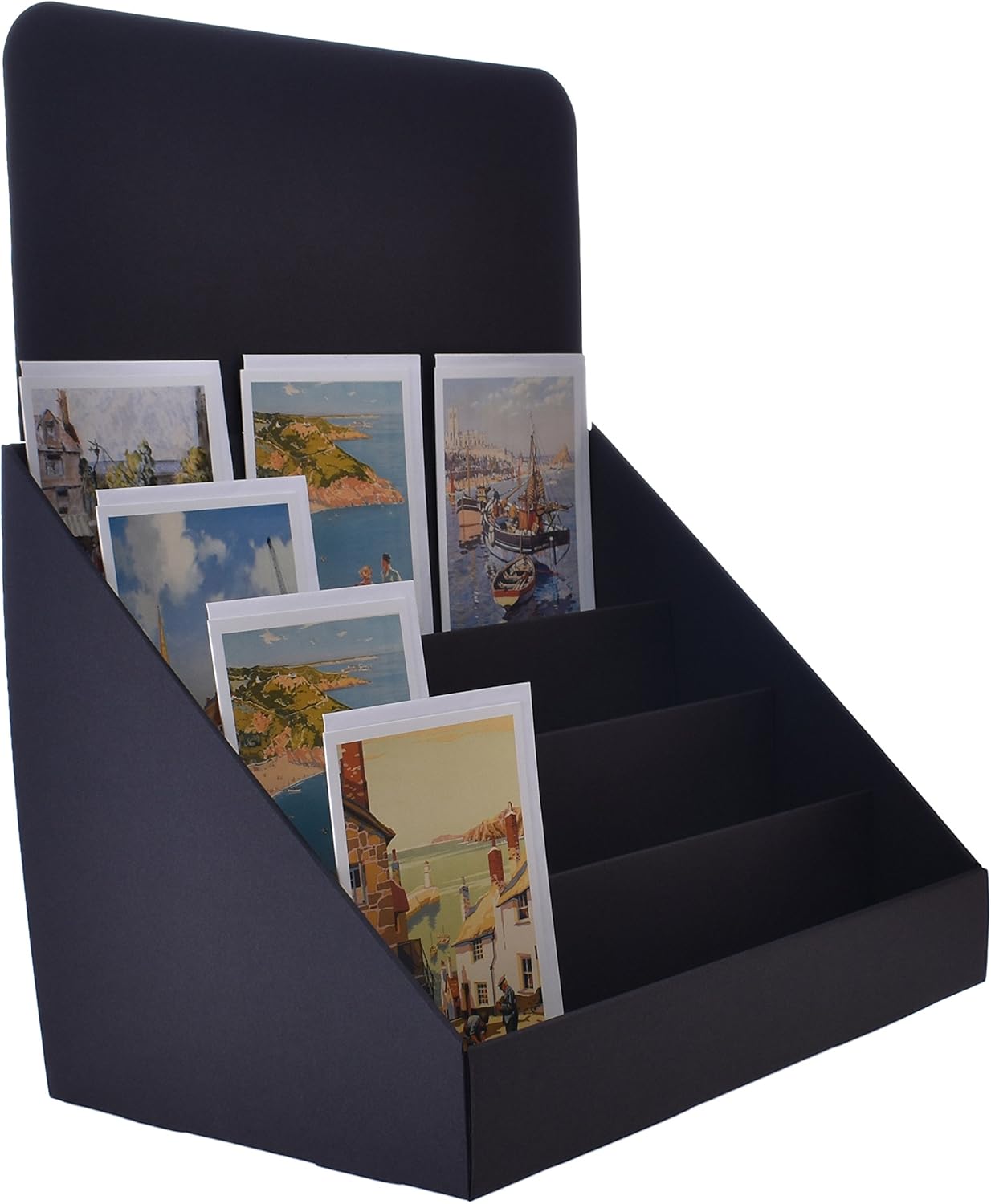 StandStore Black 14.5Inch 4 Tier Cardboard Greeting Card