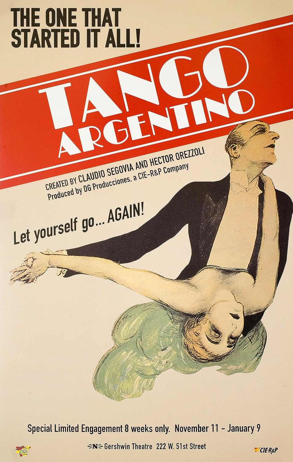 Tango Argentino 1999 U.S. Window Card Poster at Amazon's Entertainment  Collectibles Store