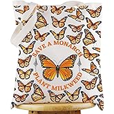 G2TUP Monarch Butterfly Tote Bag Butterfly Lover Gift Save The Monarchs Plant Milkweed Shoulder Bag Monarch Butterfly Merch