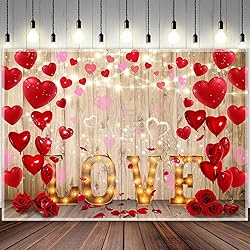 Swepuck 10x8ft Rustic Wooden Valentine's Day