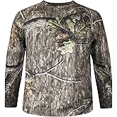 Mossy Oak Camo Hunting Shirts for Men Long Sleeve