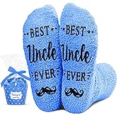 HAPPYPOP Funny Gifts for Men - Blue Socks for Son in Law Dad Uncle Brother, Gifts for Him