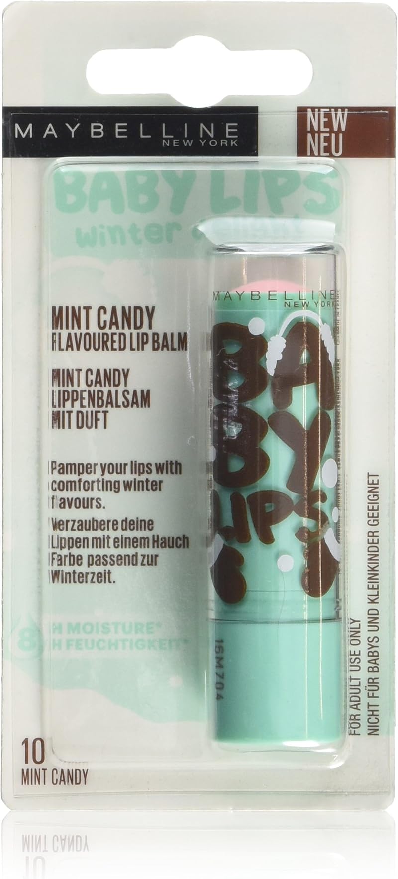 Maybelline Baby Lips Winter Delight Lip Balm 10 Mint Candy - 8 Hour Moisture