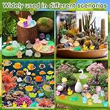GSrenyu 100pcs Mini Resin Animals Glow In The Dark Luminous Figurines view 6