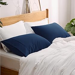 Bedsure Queen Pillow Cases Set of 2 - Navy