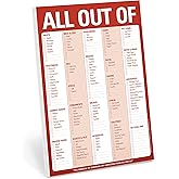 Knock Knock All Out Of Grocery List Pad (Red / Original) - All Out of Pad List & Magnetic Note Pad With Magnet, 6 x 9-inches