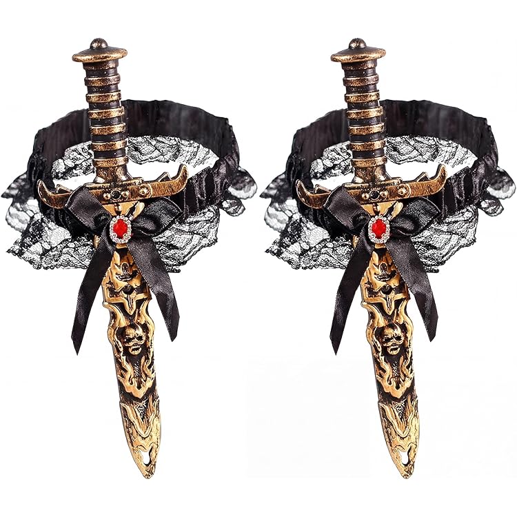 Pirate Garter Pirate Dagger Garter Belt | Lace Bow Leg Ring With Sword  Holster | Gothic Halloween Costume Accessory | Prom Dress Up Prop  Accessoires Pirate