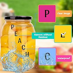 2080 Pcs Letters Stickers 0.5 Inch Black Alphabet