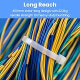 On1shelf Cable Ties 450mm x 4.8mm 50 Pack Extra Long Nylon Zip Ties view 2