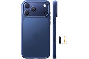 TORRAS Shockproof for iPhone 17 Pro Max Case with Camera Control Button, [12FT Military Grade Drop Protection] Enhanced Grip & Soft Touch Translucent Slim 17 Pro Max Case [3 colors Buttons], Deep Blue