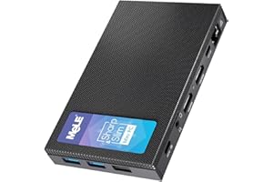 MeLE Mini PC Quieter 4C with Windows 11 Pro, N100 16GB RAM 512GB M.2 SSD Mini Computers, Fanless PC with Full-Functional USB-C, 2.4G/5G WiFi, 4K Triple Display on Office, Education, Astrophotography