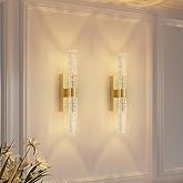 camuucci Battery Operated Wall Sconces Set of 2 Rechargeable Battery Powered Wall Light with 12000mAh Not Hardwired Dimmable 