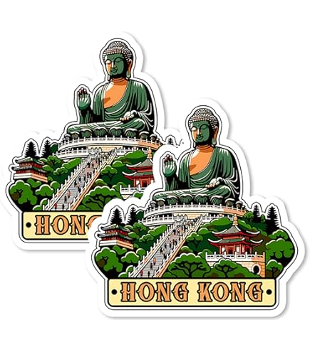 Hong Kong Skyline Panoramic Fridge Magnet Hong Kong SAR Travel Souvenir...