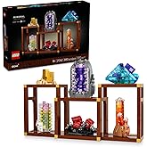 LEGO Ideas Mineral Collection Building Set for Adults, Ages 18+ - Bedroom or Office Decor with 3 Display Shelves - Unique Gif