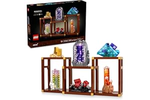 LEGO Ideas Mineral Collection Kit de construction pour adultes, à partir de 18 ans – Décoration de chambre ou de bureau avec 