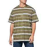HUGO Men's Engineered Stripe Cotton T-Shirt